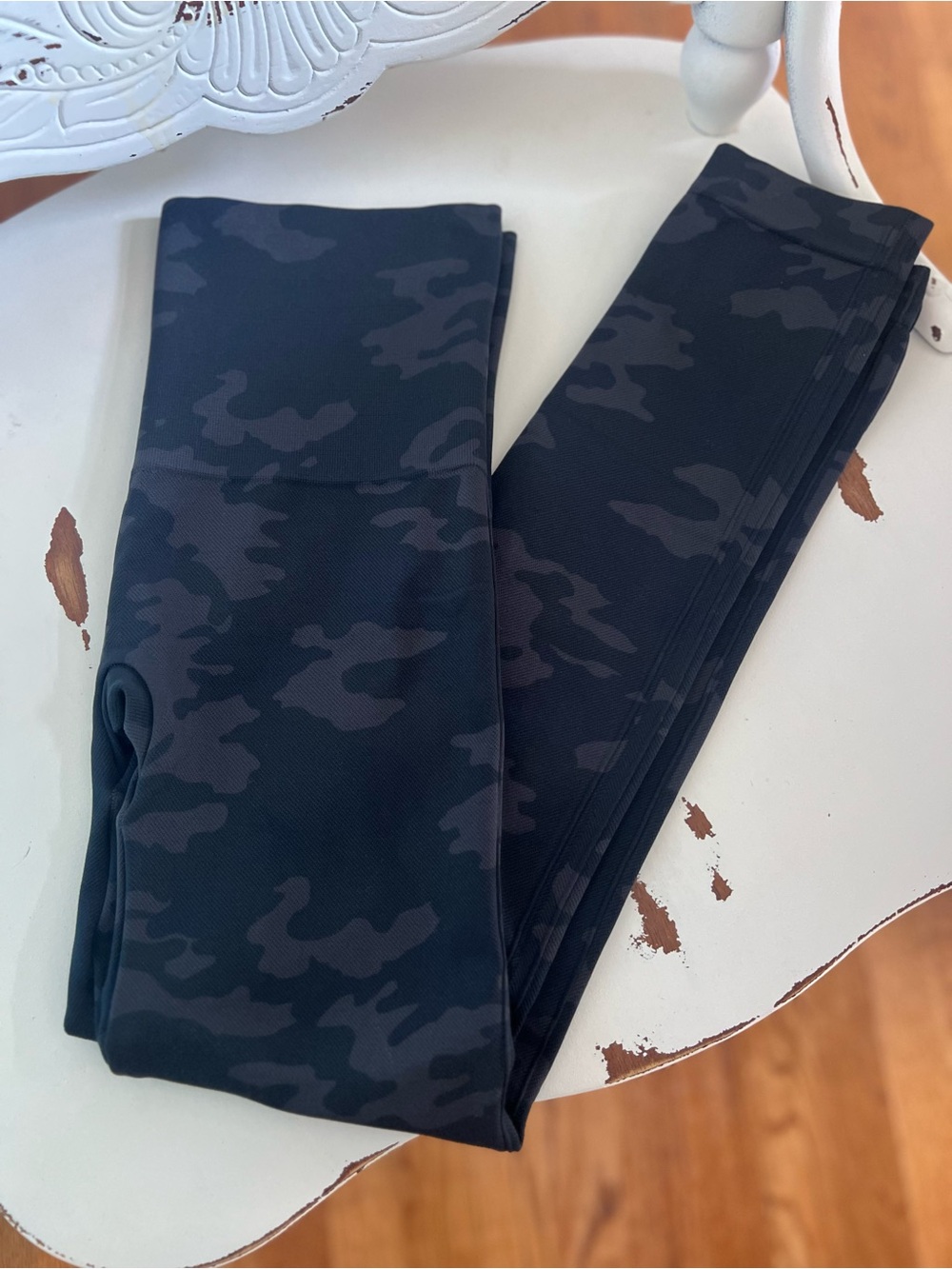 Spanx look at me now seamless camo leggings